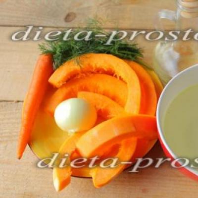 Düşük kalorili balkabağı çorbası: hazırlama yöntemleri